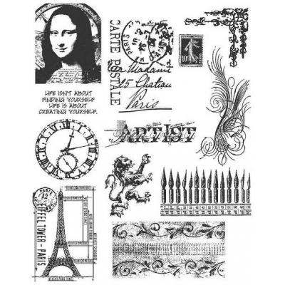 Stampers Anonymous Tim Holtz Cling Stamps - Mini Classics